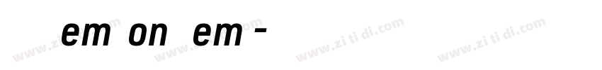 URWDINSemiCond Demi字体转换 URWDINSemiCond Demi字体转换